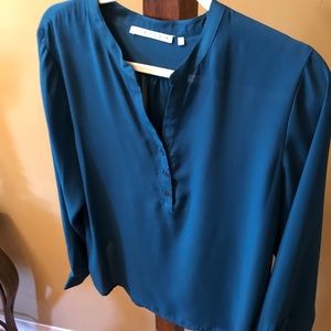 Blue Long Sleeve Top